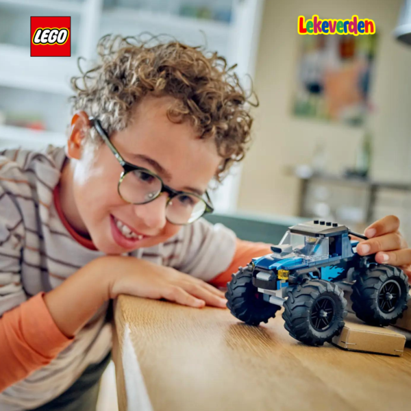 Lego city 60402 blå monstertruck | nye lego® sett og leker | offisielle lego®-leker | lego byggesett for barn 5-12 år | julegaver til barn 5-12 år | flerfarge_6