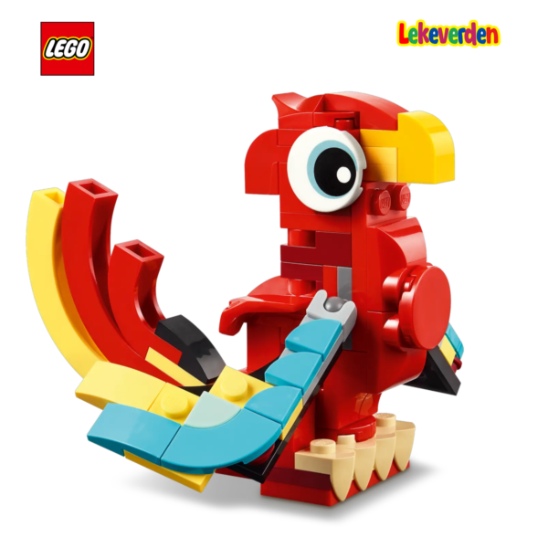 Lego creator 31145 rød drage | nye lego® sett og leker | offisielle lego®-leker | lego byggesett for barn 5-12 år | julegaver til barn 5-12 år | flerfarget_6