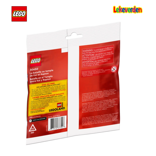Lego ninjago 30650 kai og rapton i tempelkamp | nye lego® sett og leker | offisielle lego®-leker | lego byggesett for barn 5-12 år | julegaver til barn 5-12 år | flerfarget_7