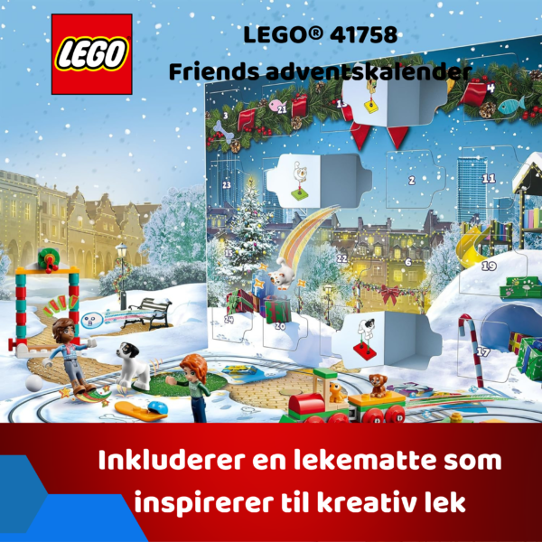 LEGO 41758 Friends adventskalender 2023 | Inkludert figurer av løve og høst og 8 lekedyr | Julegave til jenter, gutter og 6 år gamle barn_6