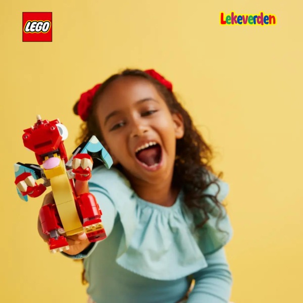 Lego creator 31145 rød drage | nye lego® sett og leker | offisielle lego®-leker | lego byggesett for barn 5-12 år | julegaver til barn 5-12 år | flerfarget_9