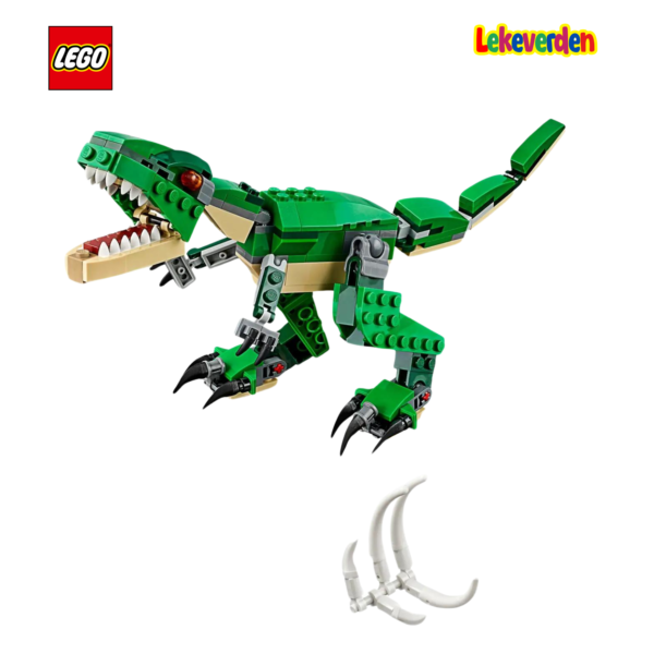 Lego creator 31058 grønn dinosaur | nye lego® sett og leker | offisielle lego®-leker | lego byggesett for barn 5-12 år | julegaver til barn 5-12 år | flerfarget_9
