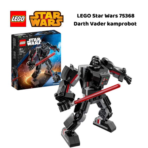 LEGO Star Wars 75368 Darth Vader kamprobot | Nye LEGO® sett og leker | Offisielle LEGO® leker | Lego byggesett for barn 6-13 år | Samlegaveide for barn 6-13 år | Julegaver til gutter og jenter_1