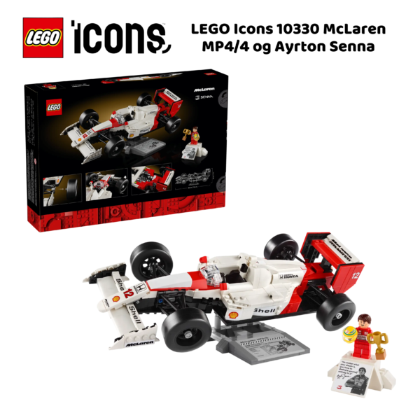 LEGO Icons 10330 McLaren MP4/4 og Ayrton Senna | nye lego® sett og leker | offisielle lego®-leker | lego byggesett for voksne | julegaver til voksne | Samle racerbil for voksne | flerfarget_1