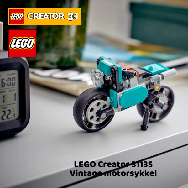 LEGO Creator 31135 Vintage motorsykkel | nye lego® sett og leker | offisielle lego®-leker | lego byggesett for barn 8-12 år | julegaver til barn 8-16 år _11