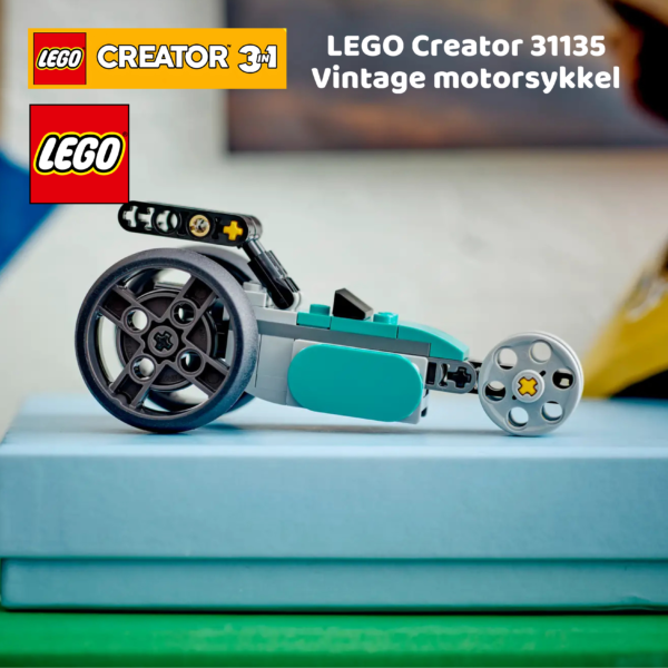 LEGO Creator 31135 Vintage motorsykkel | nye lego® sett og leker | offisielle lego®-leker | lego byggesett for barn 8-12 år | julegaver til barn 8-16 år _12