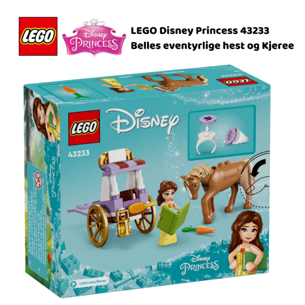 LEGO Disney Princess 43233 Belles eventyrlige hest og Kjerre | Nye LEGO® sett og leker | Offisielle LEGO® leker | Lego byggesett for barn 5-13 år | Samlegaveide for barn 5-13 år | Julegaver til jenter_2