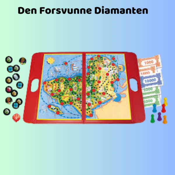 Den Forsvunne Diamanten | brettspill for barn og voksne, familiebrettspill, 2-4 spillere | Brettspill for barn | Julegaver til låve_2