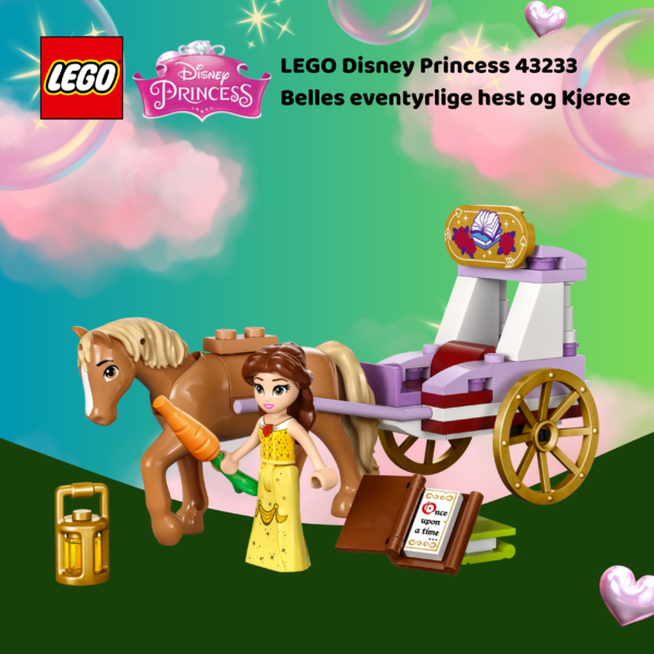 LEGO Disney Princess 43233 Belles eventyrlige hest og Kjerre | Nye LEGO® sett og leker | Offisielle LEGO® leker | Lego byggesett for barn 5-13 år | Samlegaveide for barn 5-13 år | Julegaver til jenter_3