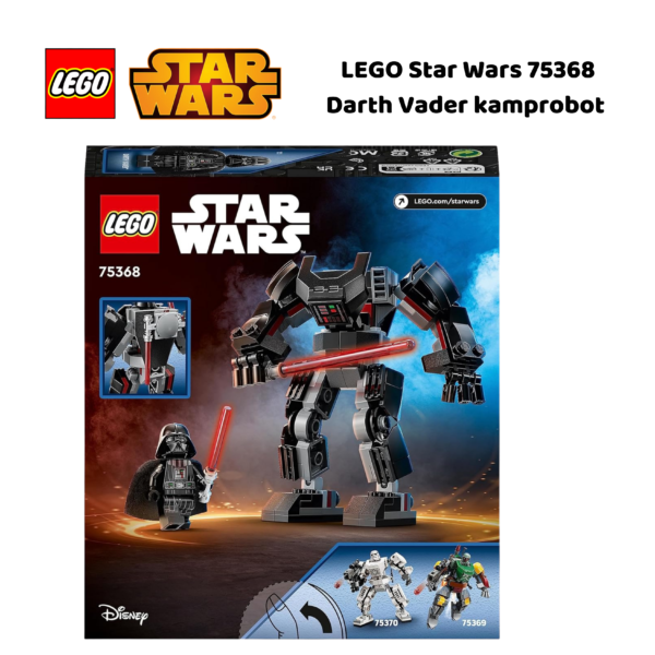 LEGO Star Wars 75368 Darth Vader kamprobot | Nye LEGO® sett og leker | Offisielle LEGO® leker | Lego byggesett for barn 6-13 år | Samlegaveide for barn 6-13 år | Julegaver til gutter og jente_3