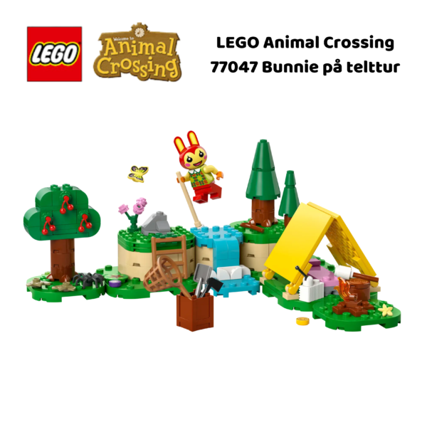 LEGO Animal Crossing 77047 Bunnie på telttur | nye lego® sett og leker | offisielle lego®-leker | lego byggesett for barn 6-12 år | julegaver til barn 6-12 år | 3