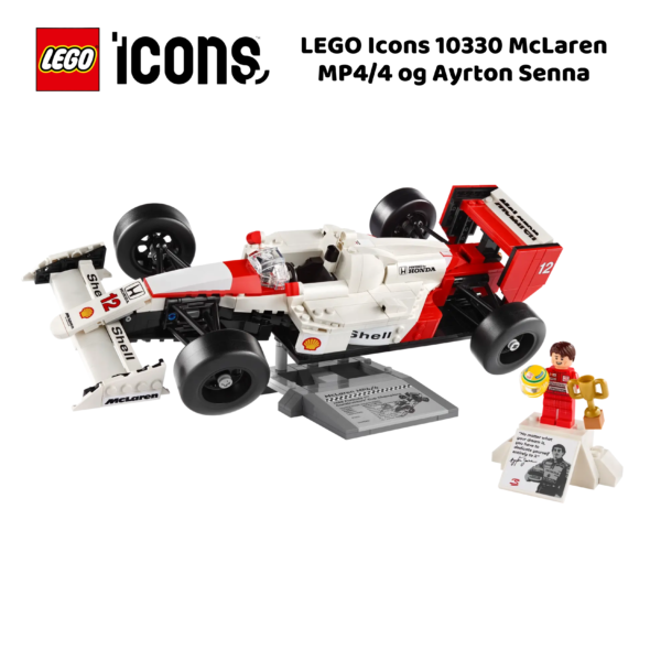 LEGO Icons 10330 McLaren MP4/4 og Ayrton Senna | nye lego® sett og leker | offisielle lego®-leker | lego byggesett for voksne | julegaver til voksne | Samle racerbil for voksne | flerfarget_3