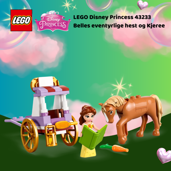 LEGO Disney Princess 43233 Belles eventyrlige hest og Kjerre | Nye LEGO® sett og leker | Offisielle LEGO® leker | Lego byggesett for barn 5-13 år | Samlegaveide for barn 5-13 år | Julegaver til jenter_4