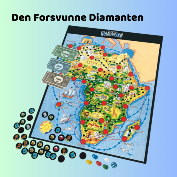 Den Forsvunne Diamanten | brettspill for barn og voksne, familiebrettspill, 2-4 spillere | Brettspill for barn | Julegaver til låve_4