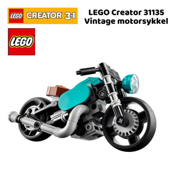 LEGO Creator 31135 Vintage motorsykkel | nye lego® sett og leker | offisielle lego®-leker | lego byggesett for barn 8-12 år | julegaver til barn 8-16 år _4