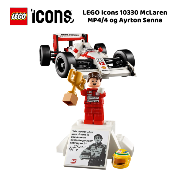 LEGO Icons 10330 McLaren MP4/4 og Ayrton Senna | nye lego® sett og leker | offisielle lego®-leker | lego byggesett for voksne | julegaver til voksne | Samle racerbil for voksne | flerfarget_4