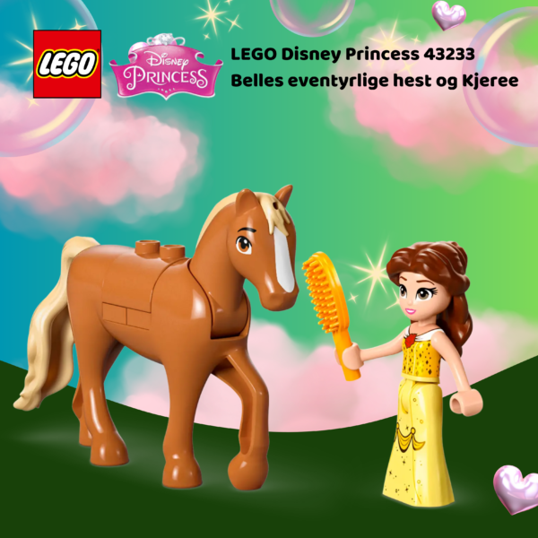 LEGO Disney Princess 43233 Belles eventyrlige hest og Kjerre | Nye LEGO® sett og leker | Offisielle LEGO® leker | Lego byggesett for barn 5-13 år | Samlegaveide for barn 5-13 år | Julegaver til jenter_5