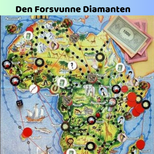 Den Forsvunne Diamanten | brettspill for barn og voksne, familiebrettspill, 2-4 spillere | Brettspill for barn | Julegaver til låve_5