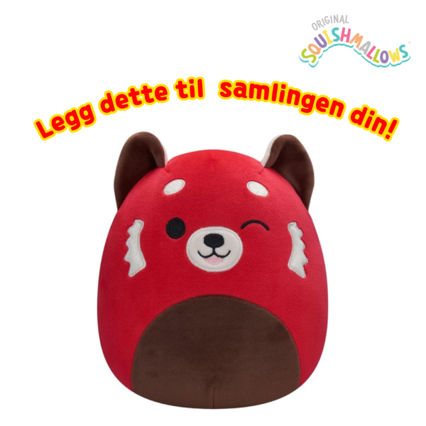 Squishmallows Cici the Red Panda | Squishmallows 19 cm (8-tommer) | Plysj samleobjekt myk og squishy ost utstoppet dyreleke – legg til troppen din – gave til barn, jenter og gutter_5