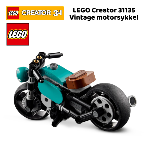LEGO Creator 31135 Vintage motorsykkel | nye lego® sett og leker | offisielle lego®-leker | lego byggesett for barn 8-12 år | julegaver til barn 8-16 år _5