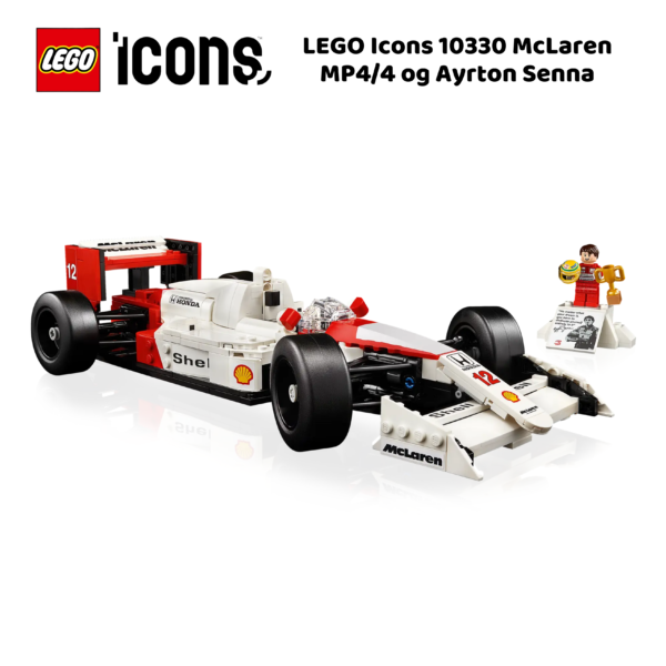 LEGO Icons 10330 McLaren MP4/4 og Ayrton Senna | nye lego® sett og leker | offisielle lego®-leker | lego byggesett for voksne | julegaver til voksne | Samle racerbil for voksne | flerfarget_5