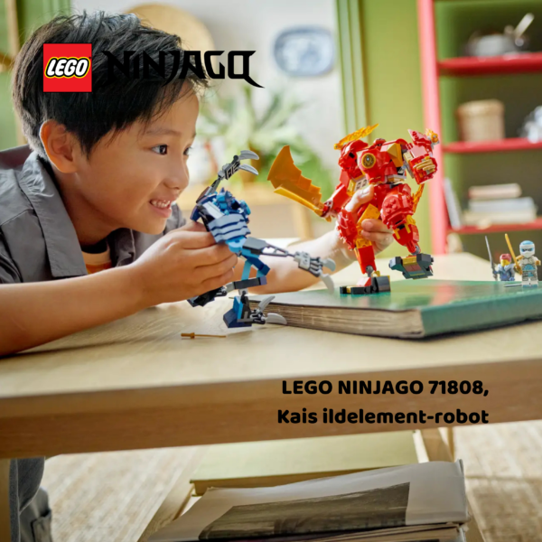 LEGO NINJAGO 71808, Kais ildelement-robot | Nye LEGO® sett og leker | Offisielle LEGO® leker | Lego byggesett for barn 7-13 år | Samlegaveide for barn 7-13 år | Julegaver til gutter og jenter_5