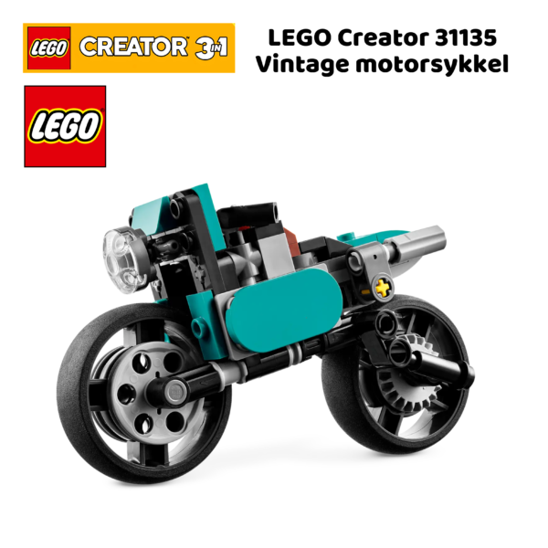 LEGO Creator 31135 Vintage motorsykkel | nye lego® sett og leker | offisielle lego®-leker | lego byggesett for barn 8-12 år | julegaver til barn 8-16 år _6