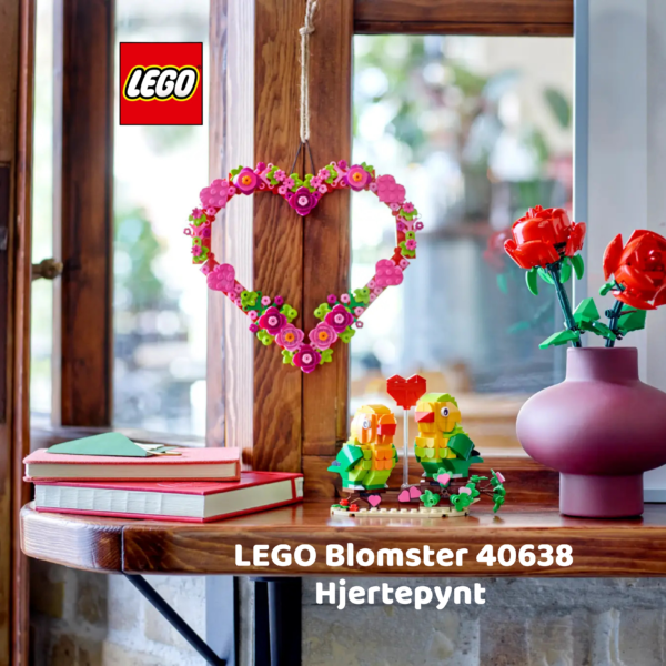 LEGO Blomster 40638 Hjertepynt | LEGO byggesett for barn fra 9 år og oppover | gaver til barn 9 år og popover_6