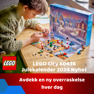 LEGO City juleprodukt for barn 5-12 år som liker byliv, byggesett og førjulslek