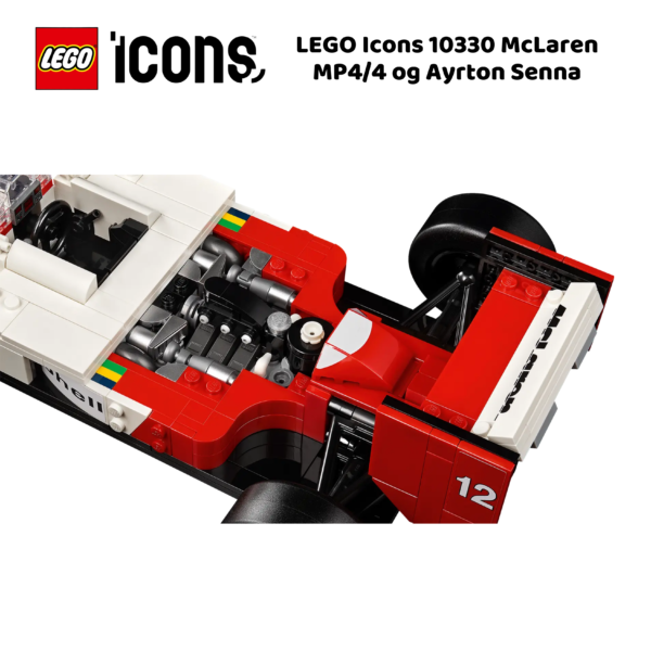 LEGO Icons 10330 McLaren MP4/4 og Ayrton Senna | nye lego® sett og leker | offisielle lego®-leker | lego byggesett for voksne | julegaver til voksne | Samle racerbil for voksne | flerfarget_7