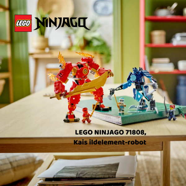 LEGO NINJAGO 71808, Kais ildelement-robot | Nye LEGO® sett og leker | Offisielle LEGO® leker | Lego byggesett for barn 7-13 år | Samlegaveide for barn 7-13 år | Julegaver til gutter og jenter_7