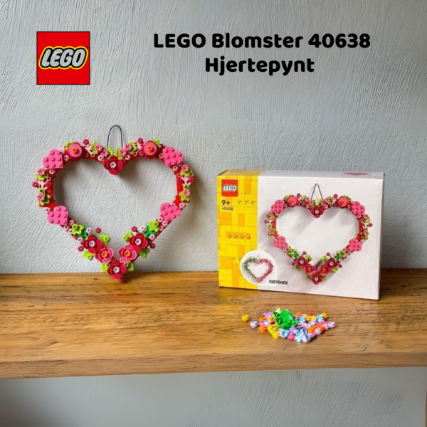 LEGO Blomster 40638 Hjertepynt | LEGO byggesett for barn fra 9 år og oppover | gaver til barn 9 år og popover_7