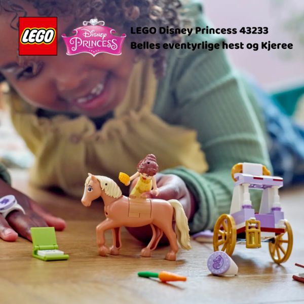 LEGO Disney Princess 43233 Belles eventyrlige hest og Kjerre | Nye LEGO® sett og leker | Offisielle LEGO® leker | Lego byggesett for barn 5-13 år | Samlegaveide for barn 5-13 år | Julegaver til jenter_8