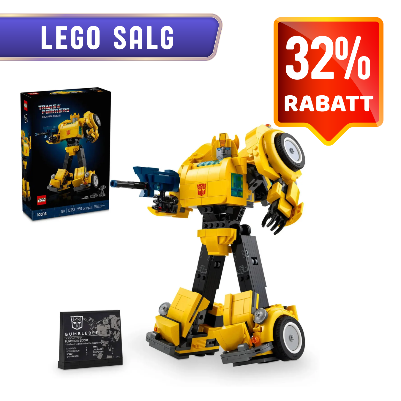 LEGO 10338 Transformers bumblebee | LEGO Icons 10338