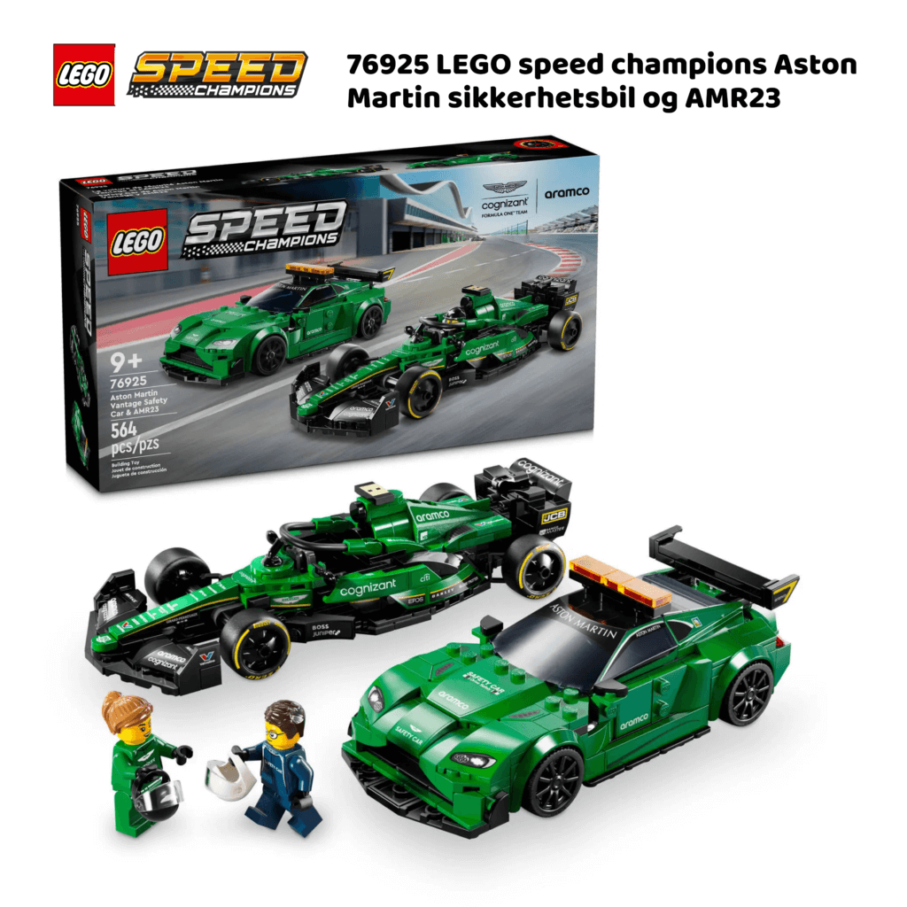 LEGO 76925 Aston martin sikkerhetsbil og AMR23 | LEGO Speed Champions 76925