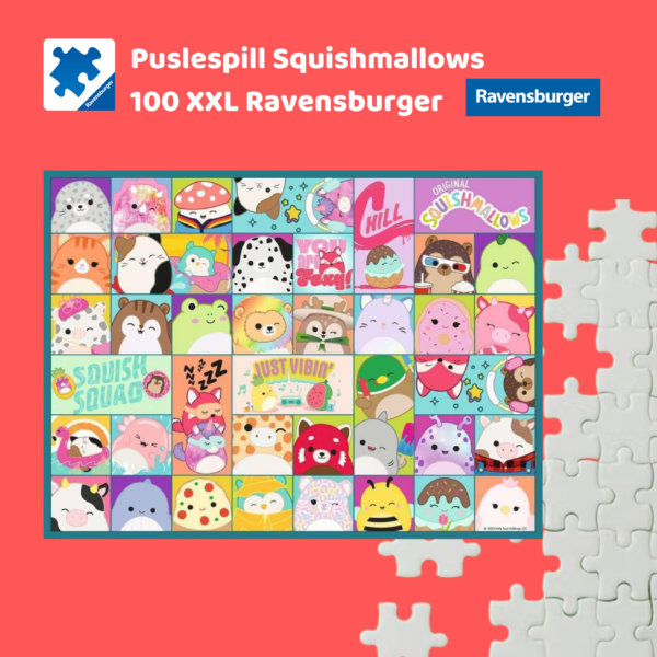 Puslespill squishmallows 100 XXL brikker Ravensburger | Puslespill for barn og voksne | Puslespill for barn | Gaver til barn_2