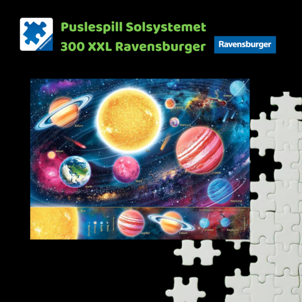 Puslespill solsystemet 300 XXL brikker Ravensburger | Puslespill for barn og voksne | Puslespill for barn | Gaver til barn_2