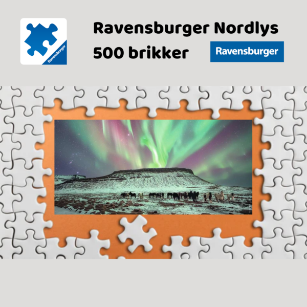 Puslespill nordlys 500 brikker Ravensburger | Puslespill for barn og voksne | Puslespill for barn | Gaver til barn_4