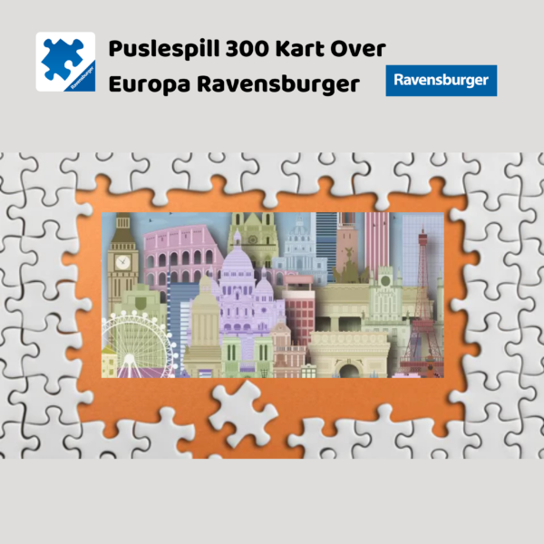 Puslespill europeiske skjønnheter 300 XXL brikker Ravensburger | Puslespill for barn og voksne | Puslespill for barn | Gaver til barn_4