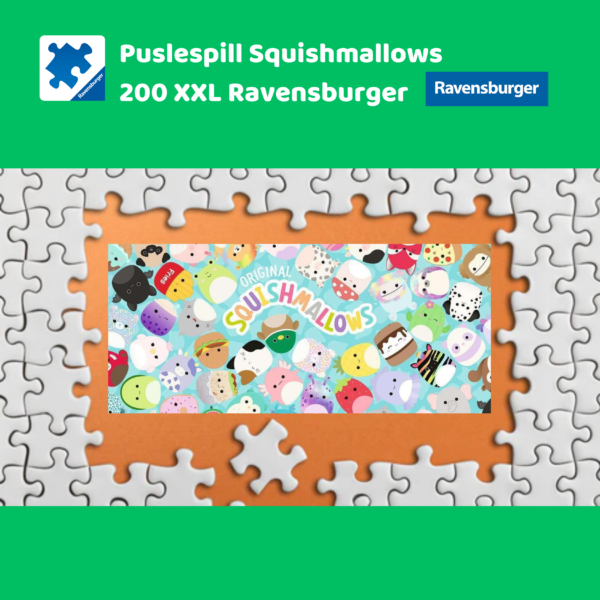 Puslespill squishmallows 200 XXL brikker Ravensburger | Puslespill for barn og voksne | Puslespill for barn | Gaver til barn_4