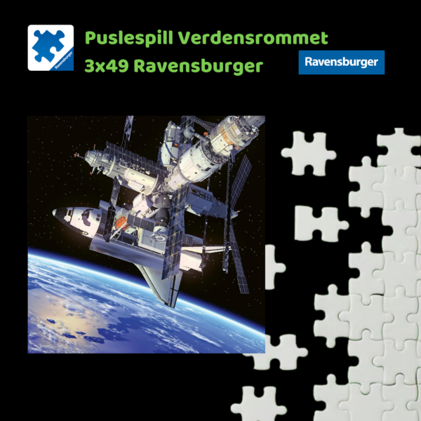 Puslespill verdensrommet 3x49 brikker Ravensburger | Puslespill for barn og voksne | Puslespill for barn | Gaver til barn_4