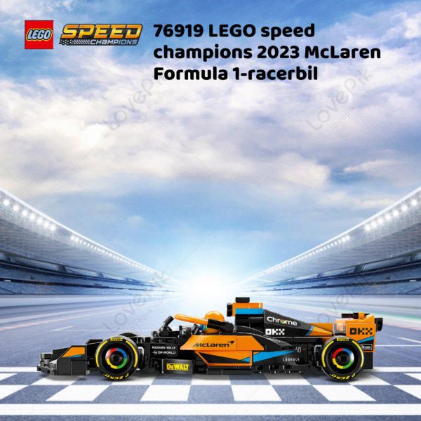 76919 LEGO speed champions 2023 McLaren Formula 1-racerbil | Nye LEGO® sett og leker | Offisielle LEGO® leker | Lego byggesett for barn 9 år + | Samlegaveide for barn_5