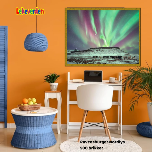 Puslespill nordlys 500 brikker Ravensburger | Puslespill for barn og voksne | Puslespill for barn | Gaver til barn_6