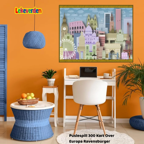 Puslespill europeiske skjønnheter 300 XXL brikker Ravensburger | Puslespill for barn og voksne | Puslespill for barn | Gaver til barn_6