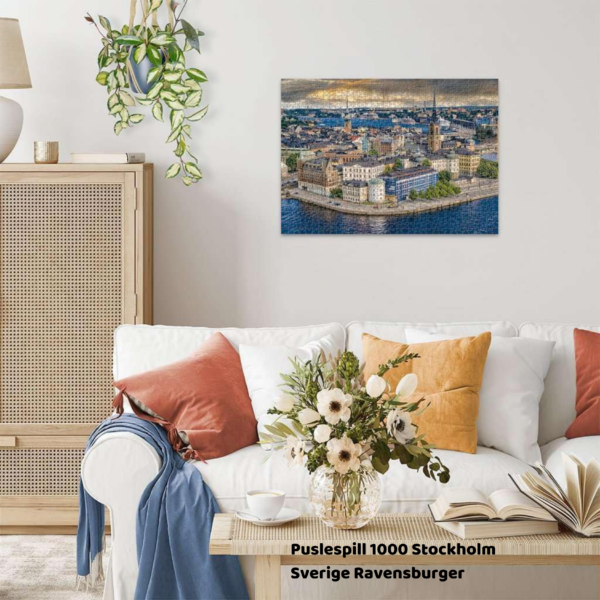 Puslespill stockholm sverige 1000 brikker Ravensburger | Puslespill for barn og voksne | Puslespill for barn | Gaver til barn_6