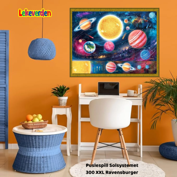 Puslespill solsystemet 300 XXL brikker Ravensburger | Puslespill for barn og voksne | Puslespill for barn | Gaver til barn_6