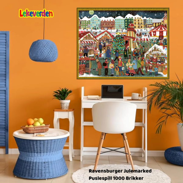 Puslespill julemarked 1000 brikker Ravensburger | Puslespill for barn og voksne | Puslespill for barn | Gaver til barn_7