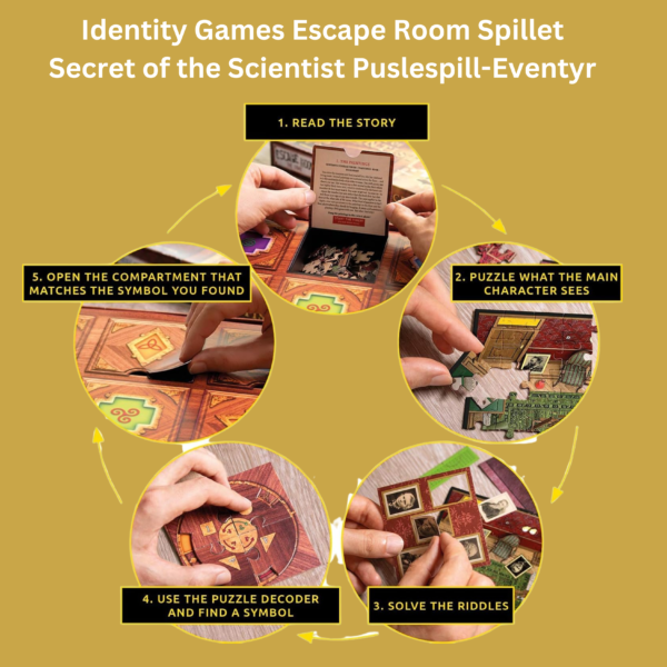 Escape Room Spillet Secret of the Scientist Puslespill-Eventyr- Identity Games | Puslespill og rømningsrom i ett for voksne og tenåringer_8