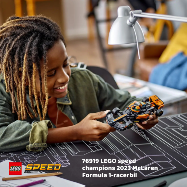 76919 LEGO speed champions 2023 McLaren Formula 1-racerbil | Nye LEGO® sett og leker | Offisielle LEGO® leker | Lego byggesett for barn 9 år + | Samlegaveide for barn_9