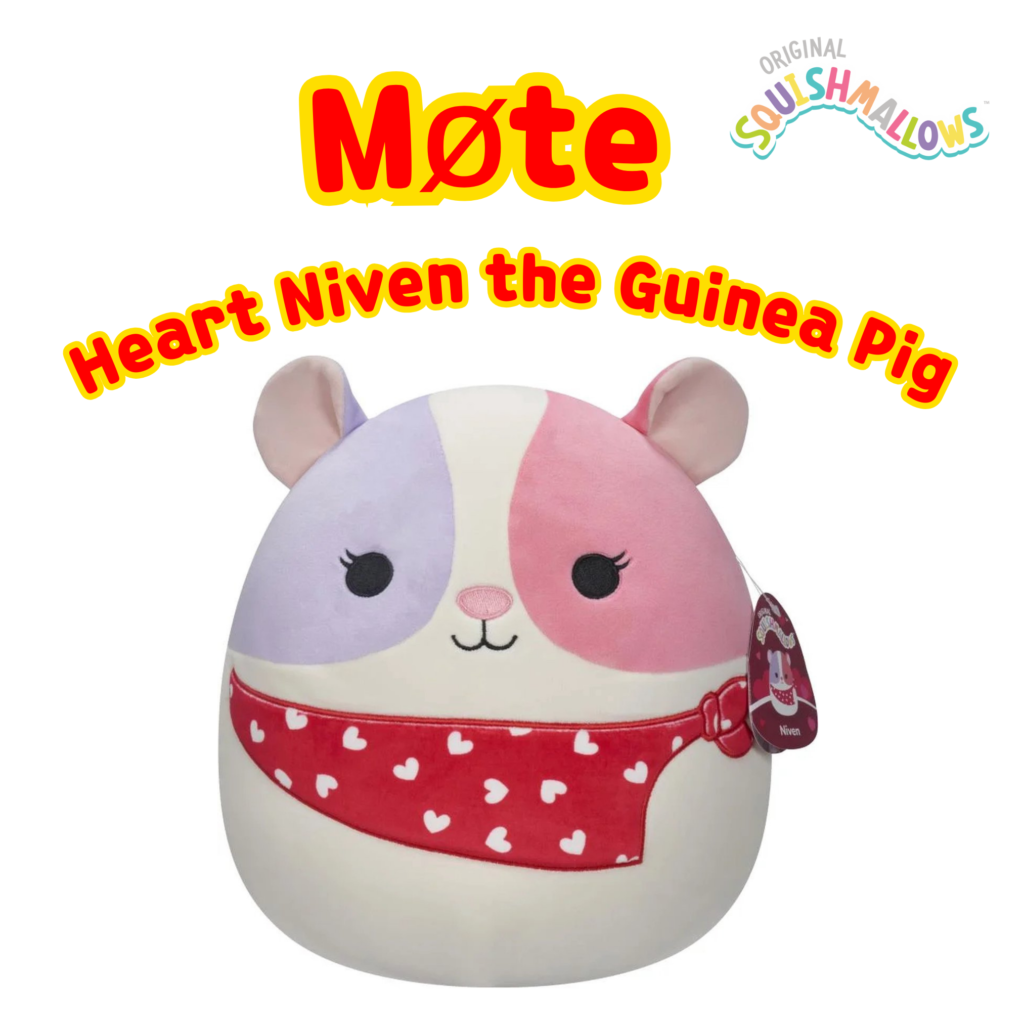 Squishmallows Niven the Guinea Pig | Squishmallows 19 cm (8-tommer) | Plysj samleobjekt myk og squishy ost utstoppet dyreleke – legg til troppen din – gave til barn, jenter og gutter